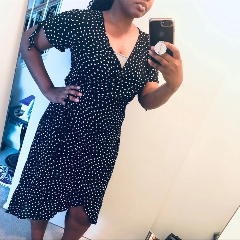 H&M Polka Dot Wrap Dress